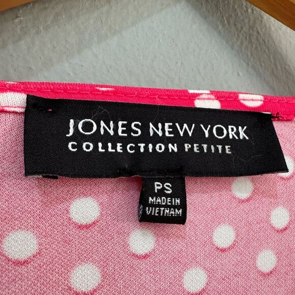 Pink Jones New York Polka Dot Twist Front Dress Size SP EUC - Picture 5 of 5